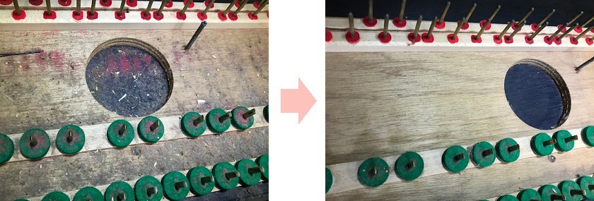 ピアノ内装クリーニング